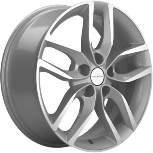 Фото колесного диска Khomen KHW 1708 6.5x17 5*108 ET33 DIA60.1 F-Silver-FP Литой
