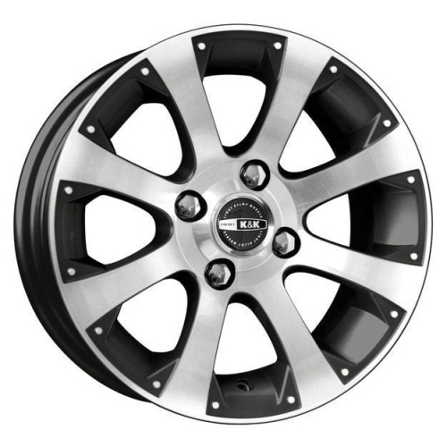 Фото колесного диска K&K Аркада 5.5x14 4*98 ET18 DIA58.6 Алмаз черный Литой