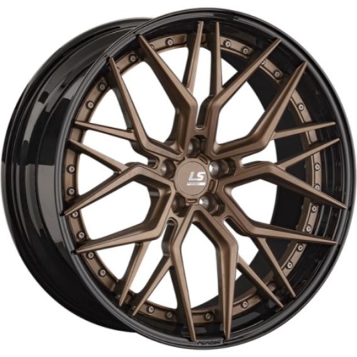 Фото колесного диска LS Forged FG35 10x22 5*112 ET18 DIA66.6 BZ/BK Кованый