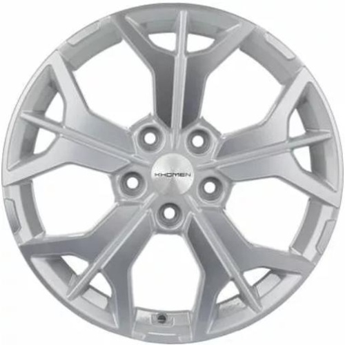 Фото колесного диска Khomen KHW 1715 7x17 5*114.3 ET45 DIA67.1 F-Silver-FP Литой