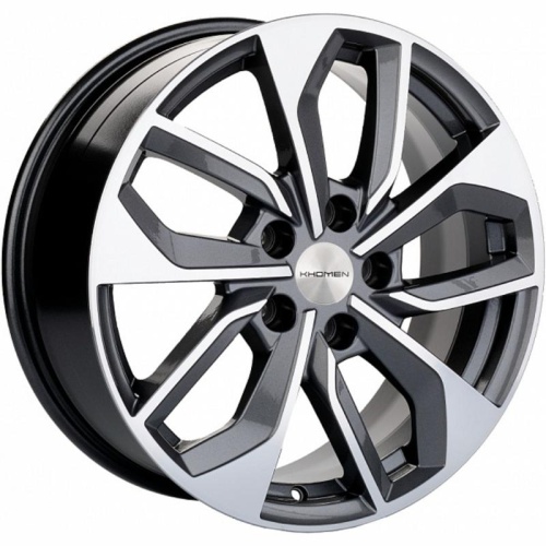 Фото колесного диска Khomen KHW 1703 7x17 5*112 ET46 DIA66.6 Gray-FP Литой