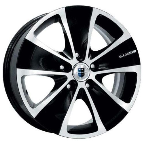 Фото колесного диска K&K Иллюзио 6.5x17 5*108 ET49 DIA60.1 Алмаз черный Литой