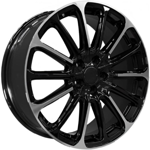 Фото колесного диска Khomen KHW 1910 7.5x19 5*108 ET46 DIA63.3 Black-FP Литой