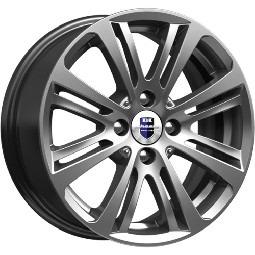 K&K Беринг 6.5x15 4*108 ET18 DIA65.1 Алмаз черный Литой