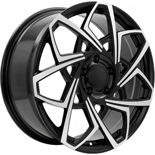 Фото колесного диска Zeekr Kahn 001 9x22 5*108 ET35 DIA63.3 Gloss Black Face Кованый