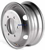Фото колесного диска Asterro 1761 6.75x17 6*245 ET127 DIA202 Silver Штампованный