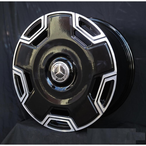 AMG Style GLS NEW 11.5x22 5*112 ET47 DIA66.6 Gloss Black Polish Face Кованый