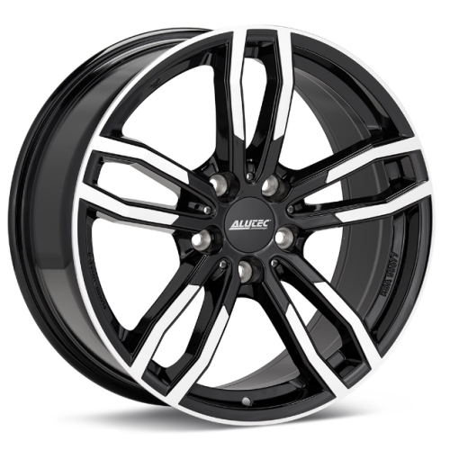 Фото колесного диска Alutec Drive 8x18 5*120 ET30 DIA72.6 Diamond Black Front Polished Литой