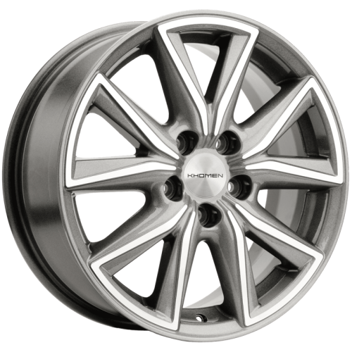 Фото колесного диска Khomen KHW 1706 7x17 5*114.3 ET50 DIA67.1 G-Silver-FP Литой