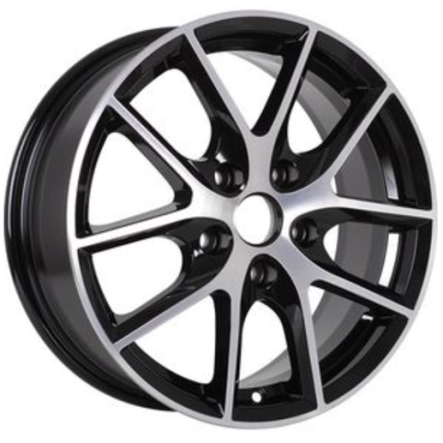 Alcasta M59 6.5x16 5*114.3 ET45 DIA60.1 BKF Литой