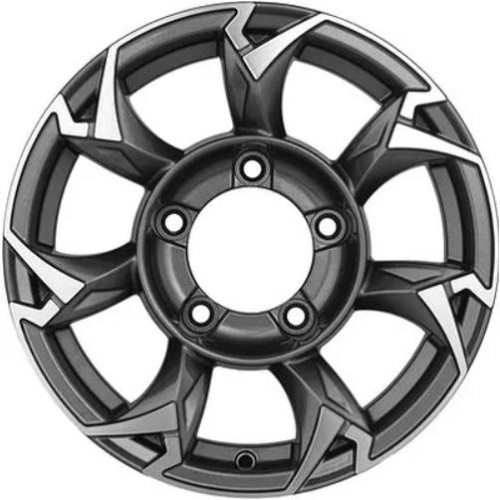 Khomen KHW 1505 5.5x15 5*139.7 ET5 DIA98.6 Gray-FP Литой