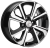 Khomen KHW 1501 6x15 4*100 ET45 DIA56.6 Black Литой