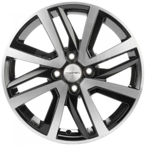 Фото колесного диска Khomen KHW 1609 6x16 4*100 ET41 DIA60.1 Black-FP Литой