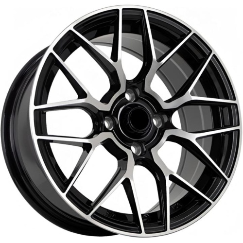 Фото колесного диска FF SH7091 7x15 4*100 ET35 DIA73.1 Black Machined Face Литой