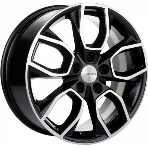 Khomen KHW 1713 7x17 5*110 ET46 DIA63.3 Black-FP Литой