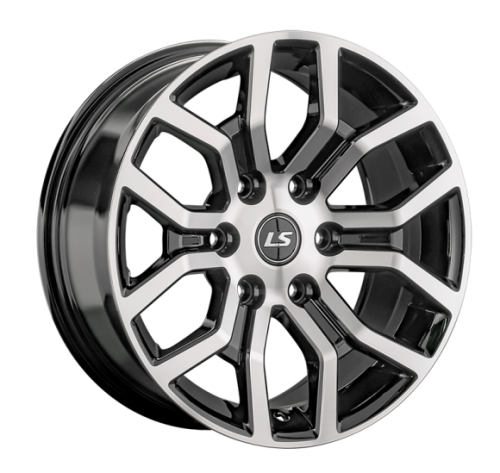 LS 1367 9x18 6*139.7 ET25 DIA106.1 BKF Литой