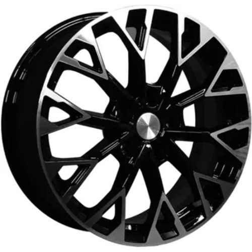 Фото колесного диска Khomen KHW 1718 7x17 5*114.3 ET49 DIA67.1 Black-FP Литой