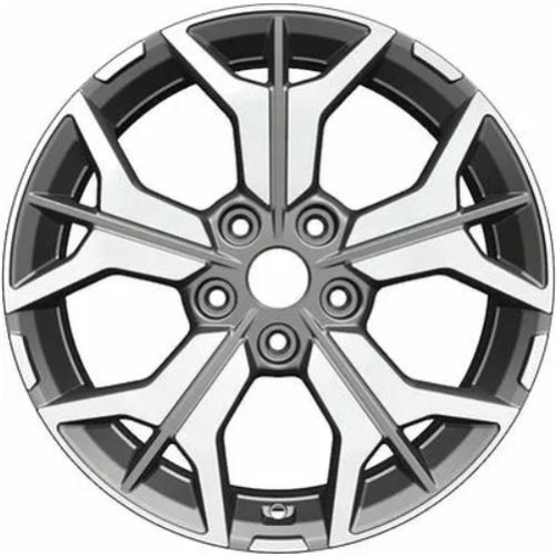 Фото колесного диска Khomen KHW 1715 7x17 5*114.3 ET45 DIA66.1 Gray-FP Литой