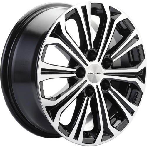 Фото колесного диска Khomen KHW 1610 6.5x16 5*115 ET41 DIA70.1 Black-FP Литой