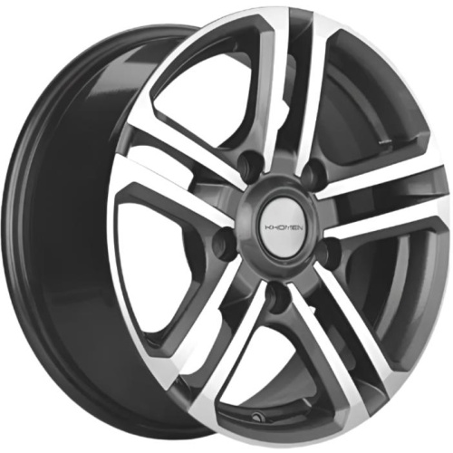 Фото колесного диска Khomen KHW 1602 6.5x16 5*139.7 ET40 DIA98.5 Gray-FP Литой