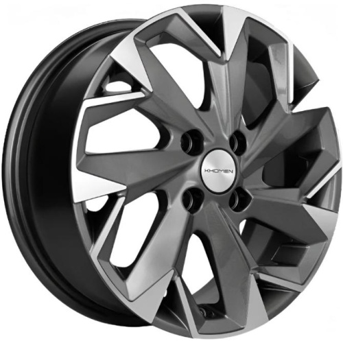 Фото колесного диска Khomen KHW 1402 5.5x14 4*98 ET35 DIA58.6 Gray-FP Литой