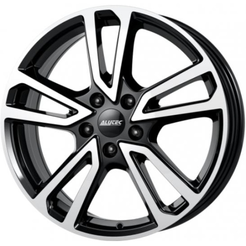 Фото колесного диска Alutec Tormenta 8x18 5*112 ET44 DIA57.1 Diamond Black Front Polished Литой