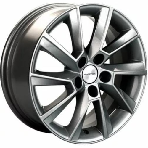 Фото колесного диска Khomen KHW 1507 6x15 5*100 ET40 DIA57.1 Gray-FP Литой