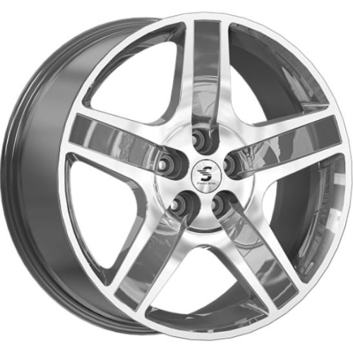 K&K КР008 8.5x20 5*112 ET35 DIA66.6 Diamond black gris Литой