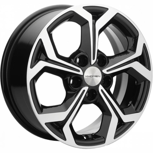 Фото колесного диска Khomen KHW 1606 6.5x16 5*114.3 ET45 DIA60.1 Black-FP Литой