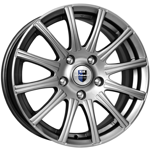 K&K Сиеста 7x16 4*100 ET37 DIA67.1 Дарк платинум Литой