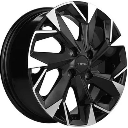 Фото колесного диска Khomen KHW 1402 5.5x14 4*100 ET43 DIA67.1 Black-FP Литой