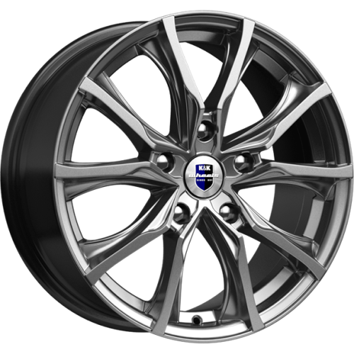 K&K Твист 7.5x17 5*100 ET42 DIA67.1 Алмаз черный Литой