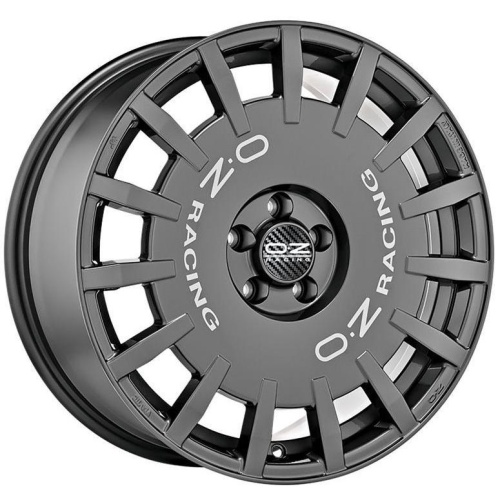 Фото колесного диска OZ Rally Racing 8x18 5*120 ET45 DIA65.1 Dark Graphite Silver Lettering Литой