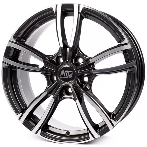 Фото колесного диска MSW 73 8x18 5*112 ET42 DIA73.1 Gloss Dark Grey Full Polished Литой