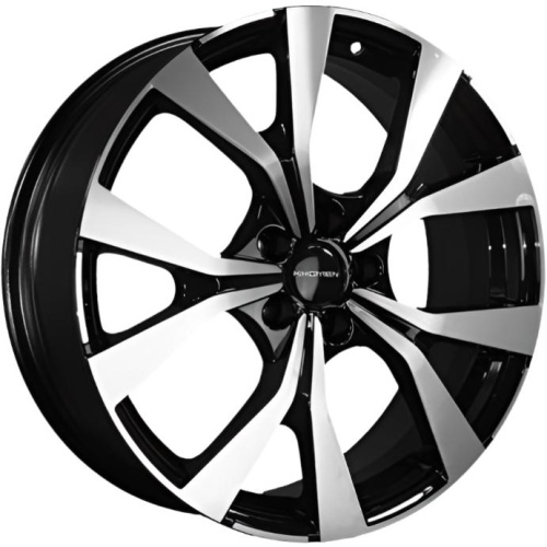 Фото колесного диска Khomen KHW 1906 7x19 5*114.3 ET45 DIA67.1 Black-FP Литой
