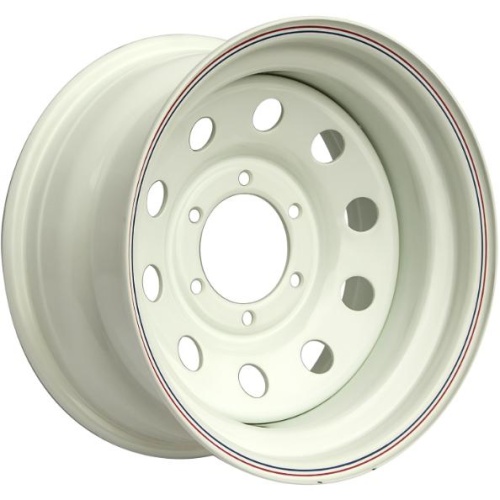 Фото колесного диска Off Road Wheels Nissan Navara/Pathfinder 8x16 6*114.3 ET0 DIA66.1 White Штампованный