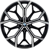 BMW 785M 11x22 5*112 ET28 DIA66.6 Satin Black Face Кованый