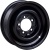 Диск Accuride 55-У160-3101012 6x15 5*139.7 ET22 DIA108.6 Black Штампованный Фото колесного диска Accuride 55-У160-3101012 6x15 5*139.7 ET22 DIA108.6 Black Штампованный
