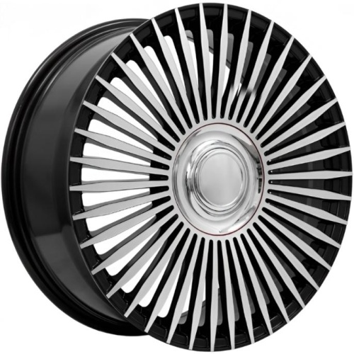 Фото колесного диска Kahn Li9 Style 9.5x22 5*120 ET40 DIA62.5 Gloss Black Face Кованый