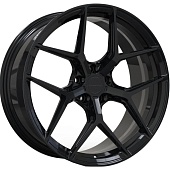 Brixton PF7 11x22 5*112 ET35 DIA66.6 Satin Black Red Lip Кованый