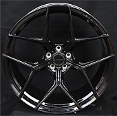 Brixton PF7 Zeekr 9x22 5*108 ET35 DIA63.3 Satin Black Red Lip Кованый