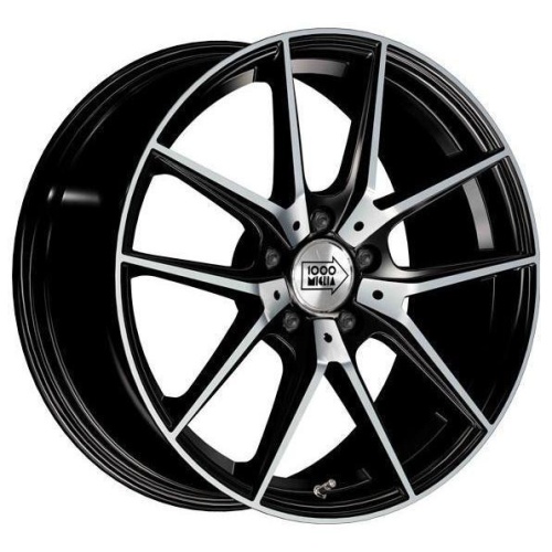 Фото колесного диска 1000 Miglia MM041 7.5x17 5*112 ET45 DIA66.6 Black Polished Литой