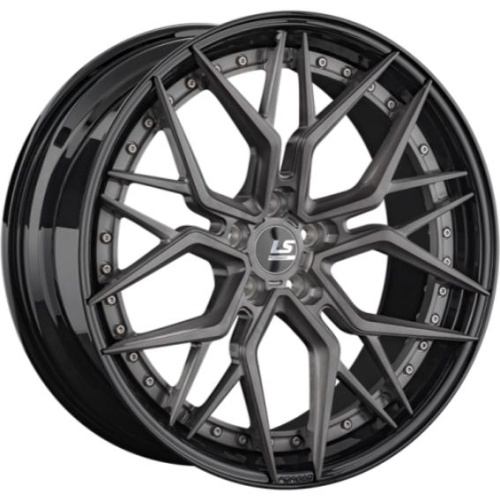 Фото колесного диска LS Forged FG35 10.5x21 5*112 ET43 DIA66.6 ALBRSD-GM/BK Кованый