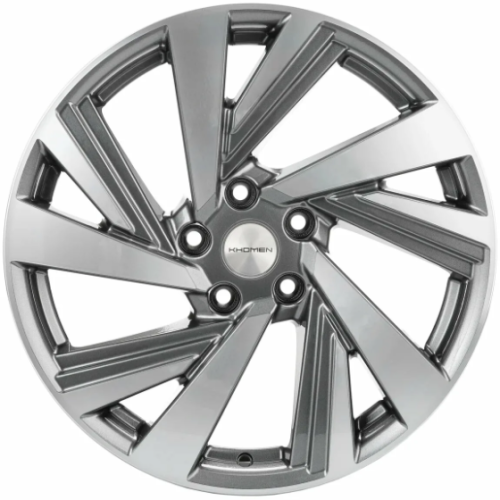 Фото колесного диска Khomen KHW 1801 7.5x18 5*114.3 ET50 DIA66.1 Gray-FP Литой