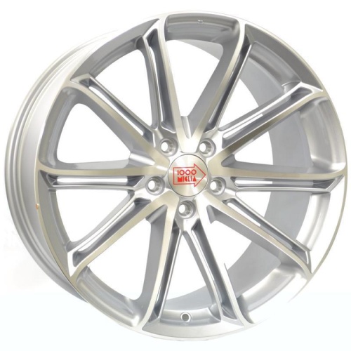 1000 Miglia MM1007 7.5x17 5*108 ET40 DIA63.3 Silver Gloss Polished Литой