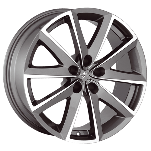 Фото колесного диска Fondmetal 7600 7.5x17 5*112 ET42 DIA67.1 Titan Glossy Machined Литой